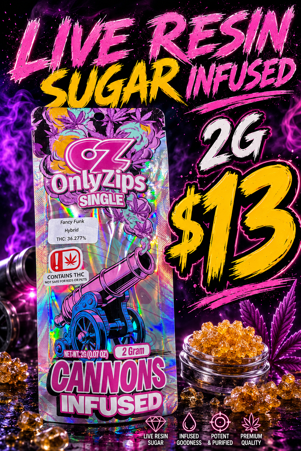 2G - LIVE RESIN SUGAR INFUSED PRE ROLL