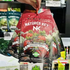Strawberry 1000mg Hybrid gummies