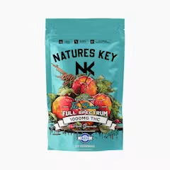 Peach 1000mg Indica Gummies